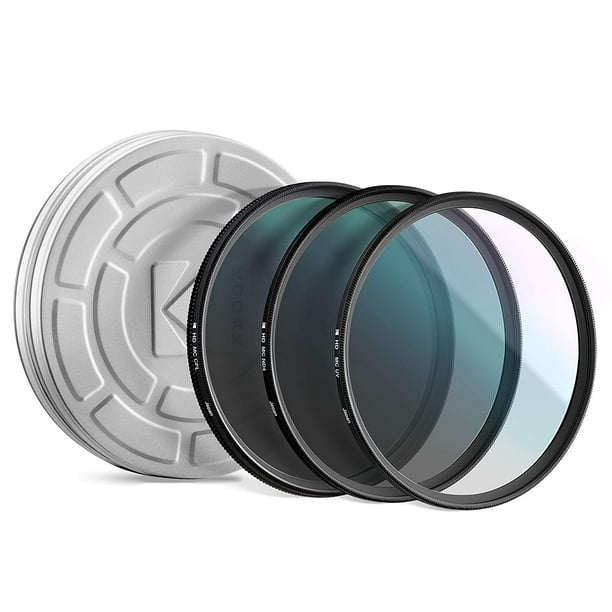 Absorb Atmospheric Haze CPL /& ND4 Filters for Various Photo-Enhancing Effects Multi-Coated Glass /& Mini Guide Reduce Glare Prevent Overexposure KODAK 105mm Filter Set Pack of 3 Premium UV Slim